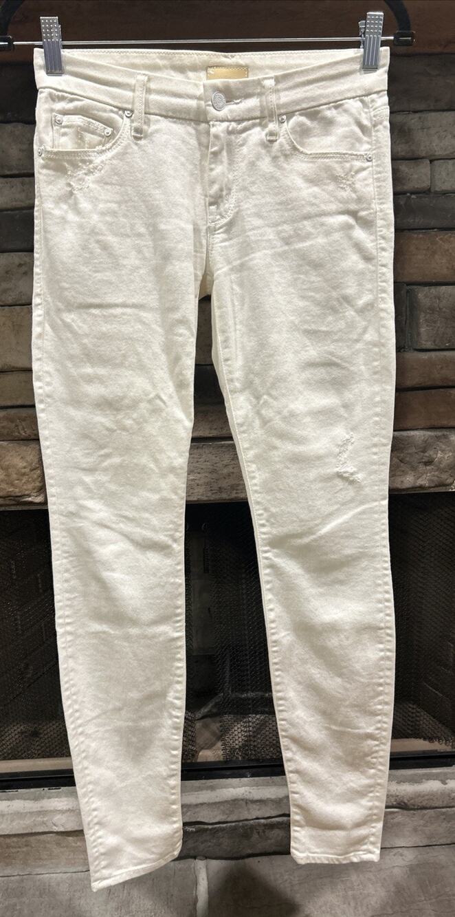 Women’s MOTHER The Looker Broken Mirror Jeans Size 24 *B1